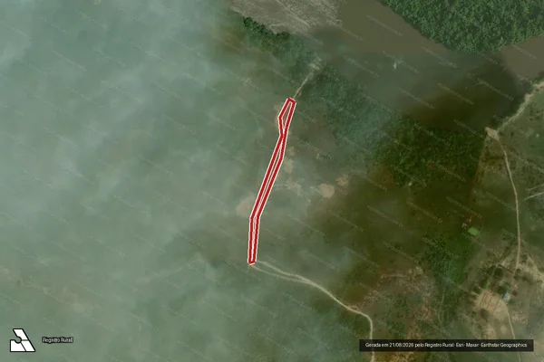 Imagem de satélite — Embargo Ambiental - Alto Alegre/RR