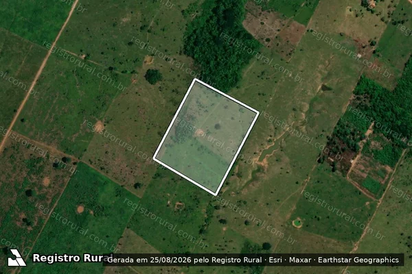 Imagem de satélite de Desmatamento em Porto Velho - RO