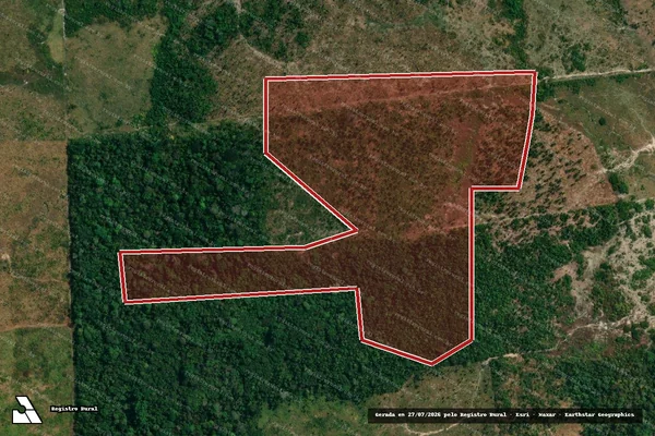 Imagem de satélite de Infração Ambiental em Cotriguaçu - MT
