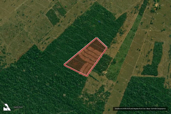 Imagem de satélite de Infração da Flora em Machadinho D'Oeste - RO