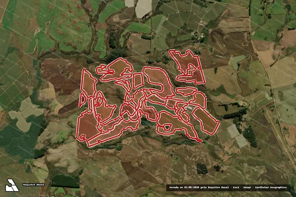 Imagem de satélite de Infração da Flora em Bom Jesus - RS