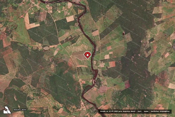 Imagem de satélite — Embargo IBAMA — Infração da Flora — Rio de Contas/BA