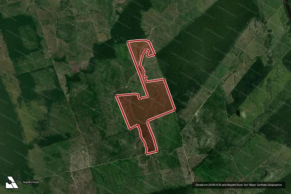 Imagem de satélite de Infração Ambiental em Apuí - AM
