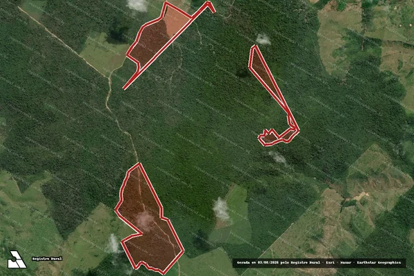 Imagem de satélite — Embargo IBAMA — Infração da Flora - Bom Jardim/MA