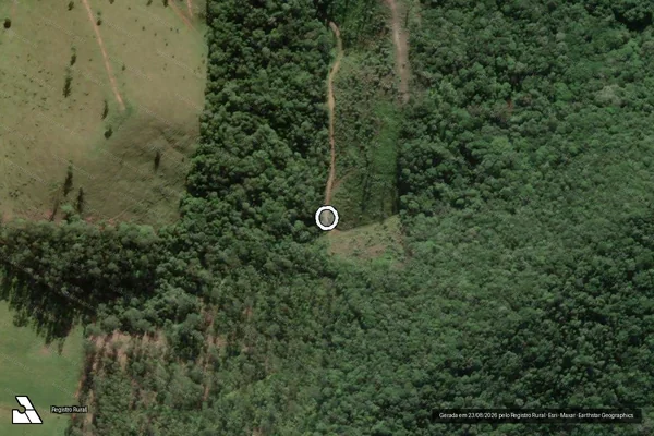 Imagem de satélite de Infração da Flora em Canelinha - SC