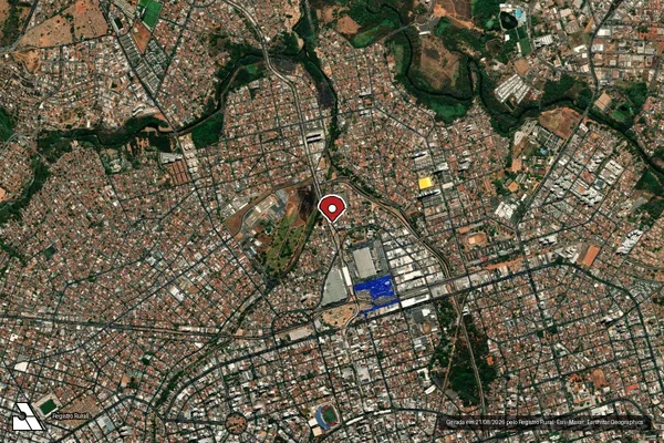 Imagem de satélite — Embargo IBAMA — Infração Ambiental - Goiânia/GO