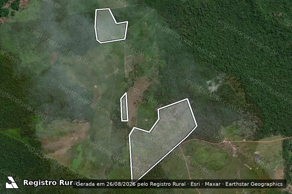 Imagem de satélite de Infração da Flora em São Félix do Xingu - PA