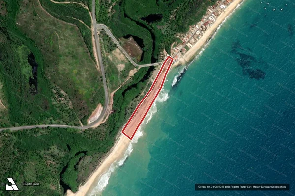 Imagem de satélite — Embargo Ambiental — Jequiá da Praia/AL