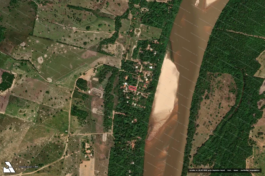 Imagem aérea do item A