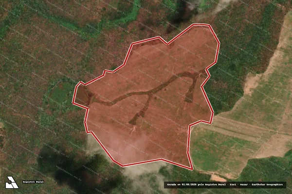 Imagem de satélite — Embargo IBAMA — Infração da Flora — Quixadá/CE