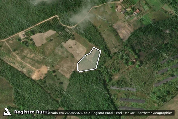 Imagem de satélite — Embargo IBAMA — Infração da Flora - Salgado/SE