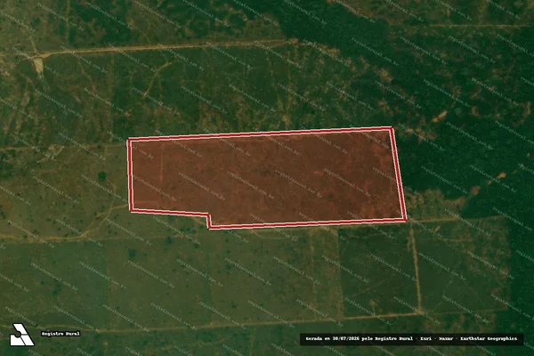 Imagem de satélite de Infração da Flora em Cujubim - RO