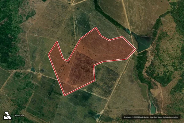 Imagem de satélite de Infração da Flora em Marcelândia - MT