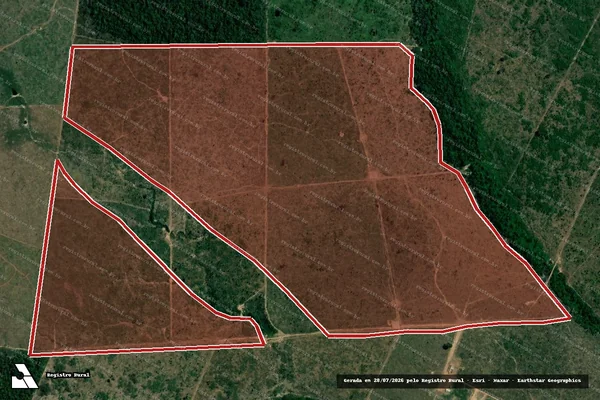 Imagem de satélite de Infração da Flora em Porto Velho - RO