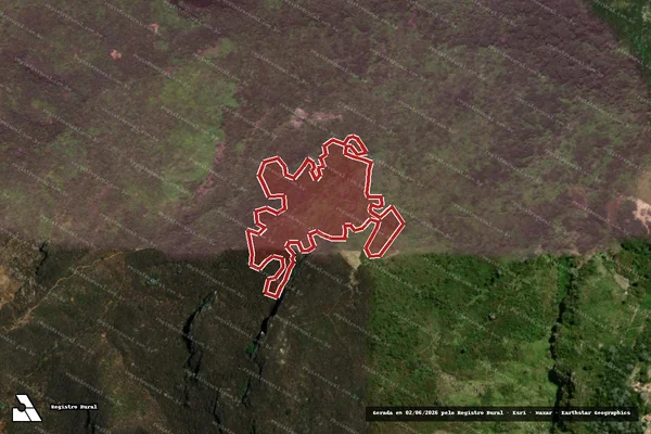 Imagem de satélite de Infração Ambiental em Guaramiranga - CE
