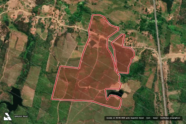 Imagem de satélite — Embargo IBAMA — Infração da Flora — Barro/CE