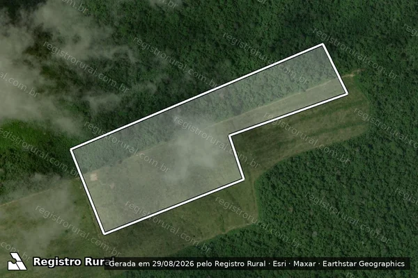 Imagem de satélite de Desmatamento em Rurópolis - PA
