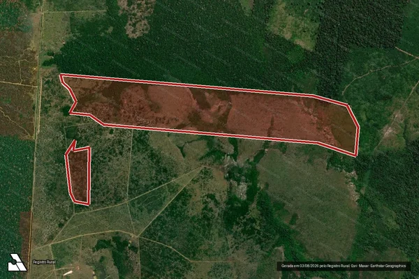 Imagem de satélite de Infração da Flora em Apuí - AM