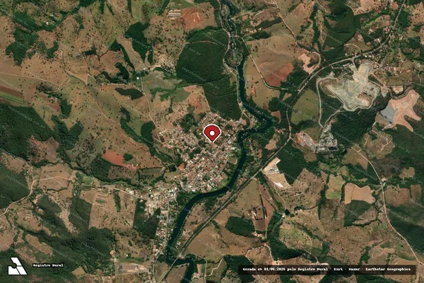 Imagem de satélite — Embargo IBAMA — Infração Ambiental — Conceição do Pará/MG