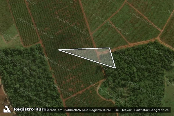 Imagem de satélite de Infração Ambiental em Vila Valério - ES