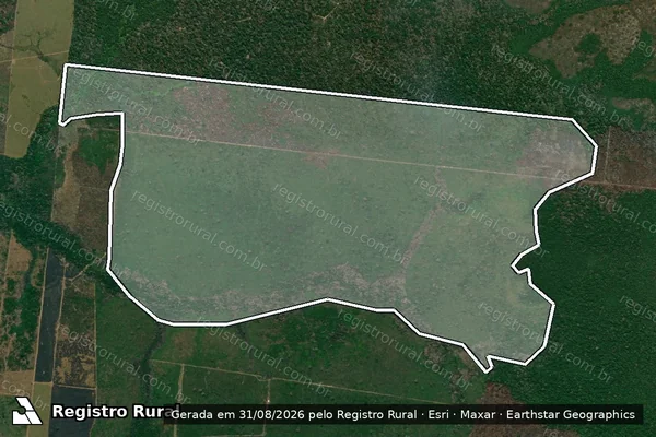 Imagem de satélite de Infração Ambiental em Lábrea - AM