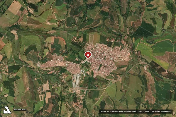 Imagem de satélite de Infração da Fauna em Monsenhor Paulo - MG (marcador da localização)