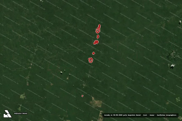 Imagem de satélite de Infração Ambiental em São Félix do Xingu - PA