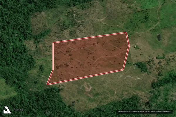 Imagem de satélite de Infração Ambiental em Pacajá - PA