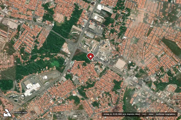 Imagem de satélite de Infração da Flora em São Luís - MA (marcador da localização)