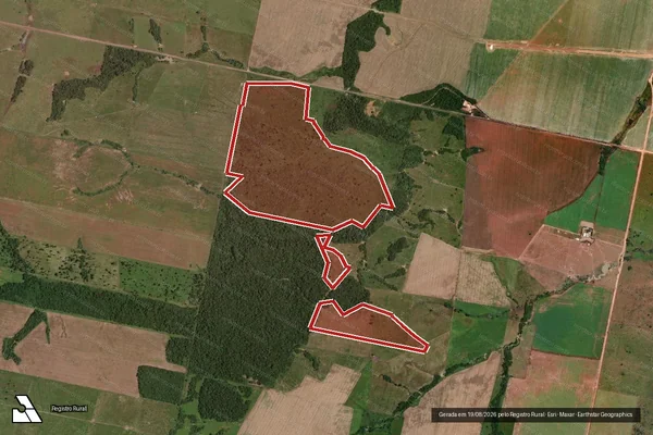 Imagem de satélite de Infração da Flora em Terra Nova do Norte - MT