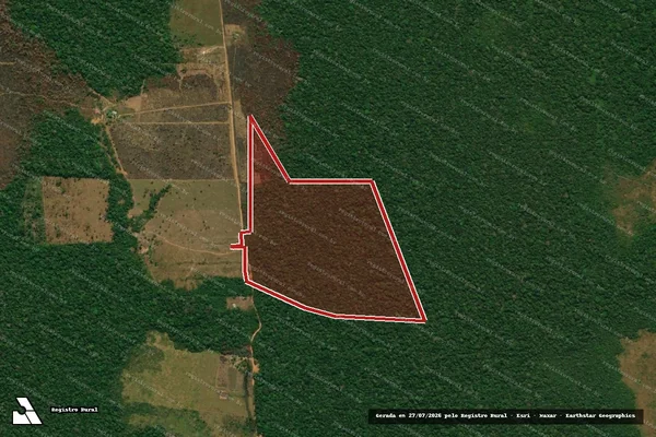 Imagem de satélite de Infração Ambiental em Canutama - AM