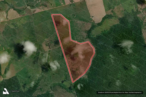 Imagem de satélite de Infração da Flora em Itaituba - PA