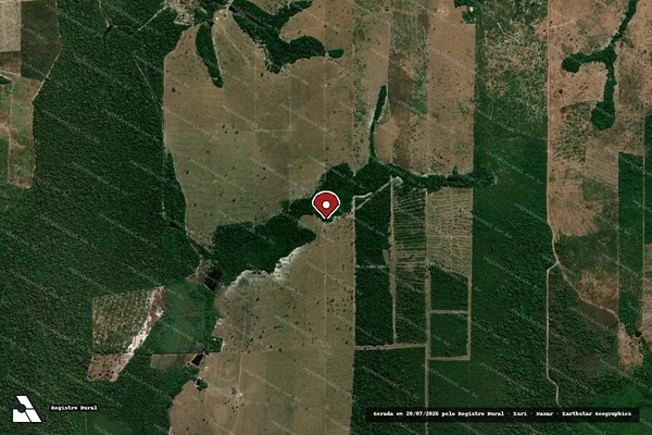 Imagem de satélite — Embargo Ambiental - Pimenta Bueno/RO