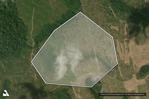 Imagem de satélite de Desmatamento em Trairão - PA