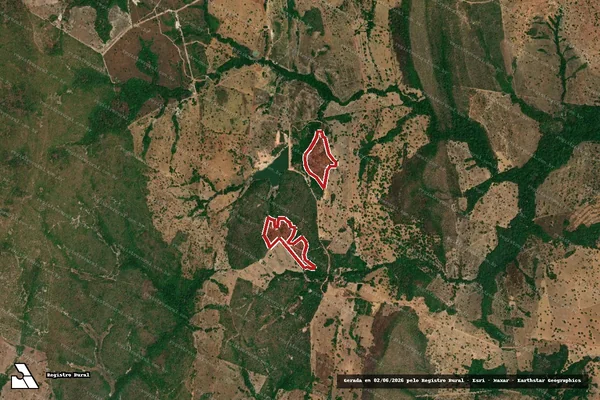 Imagem de satélite de Infração da Flora em Uirapuru - GO