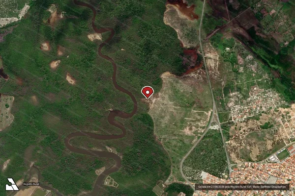 Imagem de satélite — Embargo Ambiental - Pirambu/SE