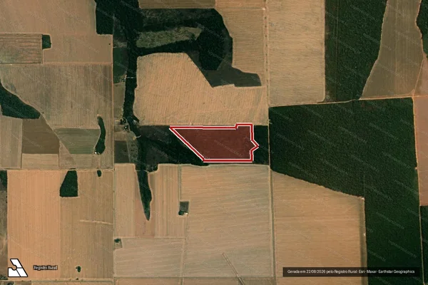 Imagem de satélite — Embargo IBAMA — Infração da Flora - Itanhangá/MT