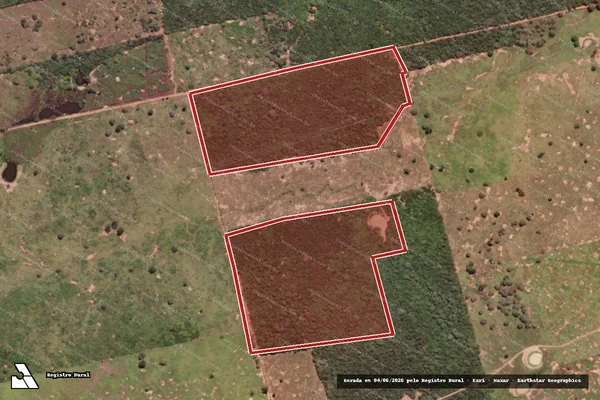 Imagem de satélite — Embargo IBAMA — Infração da Flora — Granito/PE