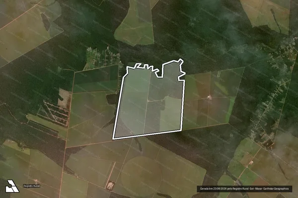 Imagem de satélite — Embargo Ambiental - Santa Carmem/MT