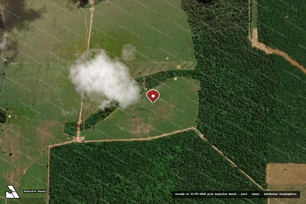 Imagem de satélite — Embargo IBAMA — Infração da Flora - Sinop/MT