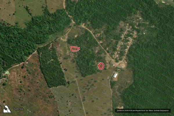 Imagem de satélite de Infração Ambiental em Marabá - PA