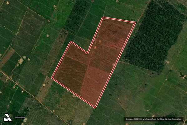 Imagem de satélite de Infração da Flora em Porto Velho - RO