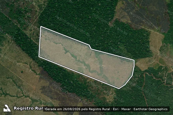 Imagem de satélite de Infração Ambiental em Lábrea - AM