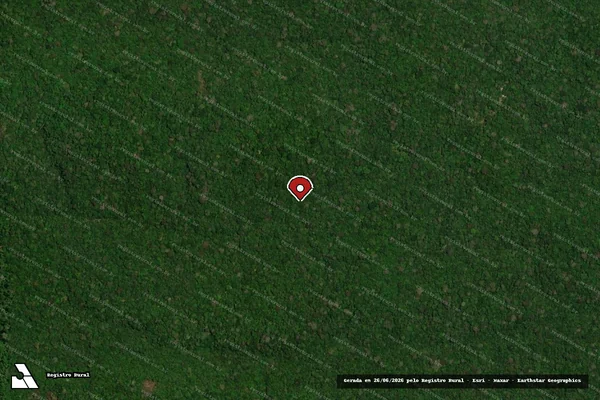 Imagem de satélite de Infração Ambiental em Itaituba - PA (marcador da localização)
