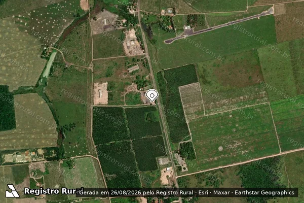 Imagem de satélite — Embargo IBAMA — Infração da Flora - Tailândia/PA