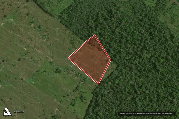 Imagem de satélite de Infração Ambiental em São Luiz - RR