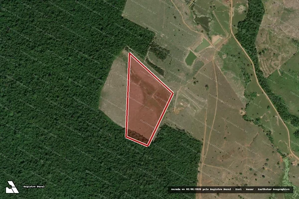 Imagem de satélite de Infração da Flora em Cantá - RR
