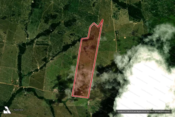 Imagem de satélite de Infração da Flora em Juína - MT