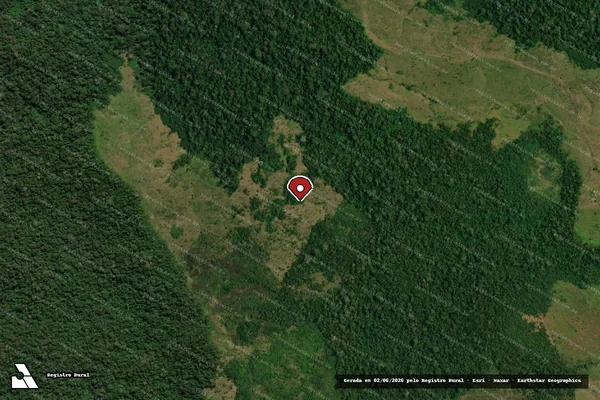 Imagem de satélite — Embargo IBAMA — Infração da Flora - Sena Madureira/AC