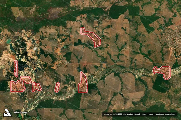 Imagem de satélite de Infração Ambiental em Cumaru do Norte - PA